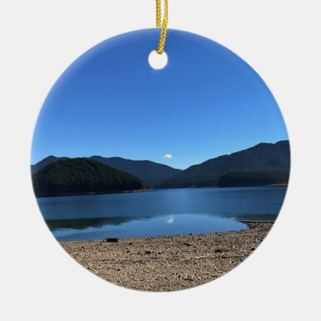 Detroit Lake, Oregon Julgransprydnad Keramik (Framsidan)
