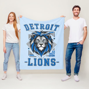 Detroit Lions fotboll Fleecefilt