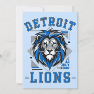 Detroit Lions fotboll Inbjudningar