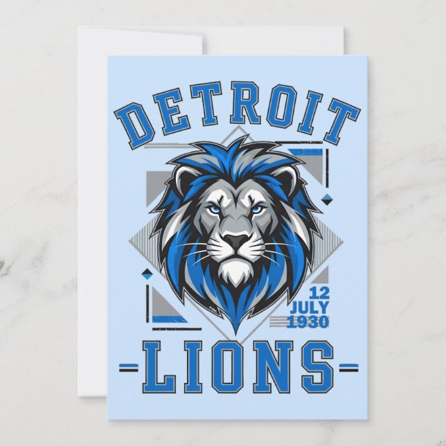 Detroit Lions  fotboll Inbjudningar (Framsida)