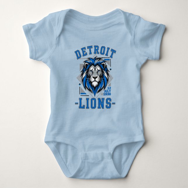 Detroit Lions  fotboll T Shirt (Framsida)