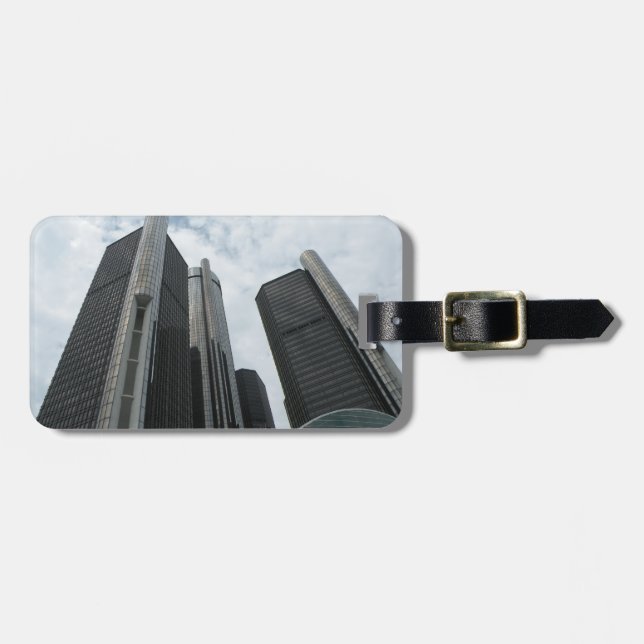 Detroit Luggage-tagg Bagagebricka (Horisontell Framsida)