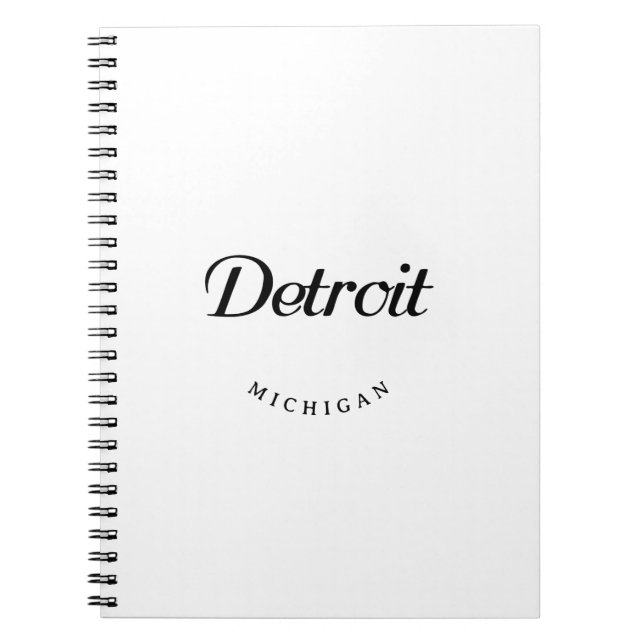 Detroit MI Anteckningsbok (Framsidan)
