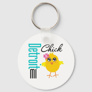 Detroit MI-Chick Nyckelring