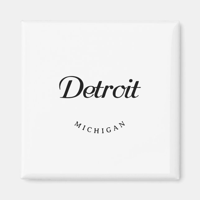 Detroit MI Magnet (Framsidan)