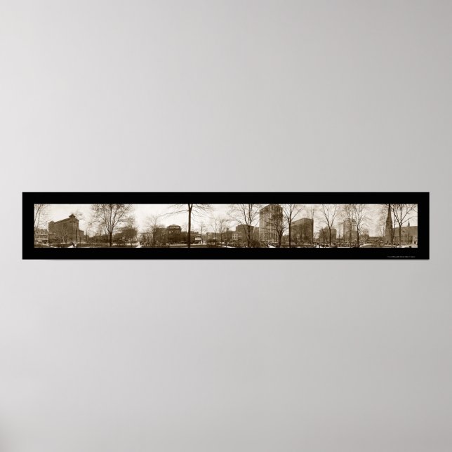 Detroit MI Park Photo 1916 Poster (Framsidan)