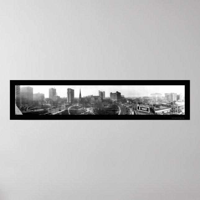 Detroit MI Park Photo 1921 Poster (Framsidan)