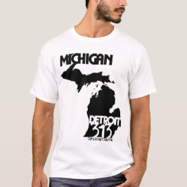 Detroit Michigan 313 Tee Shirt