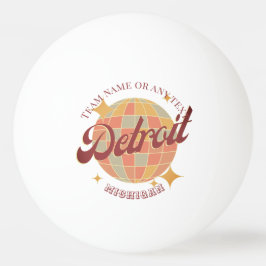 Detroit Michigan City bord tennis Pingisboll
