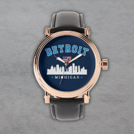 Detroit Michigan Est. 1701 Funny Armbandsur