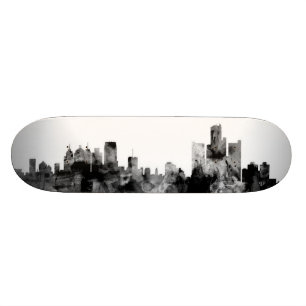 Detroit Michigan horisont Mini Skateboard Bräda 18,7 Cm