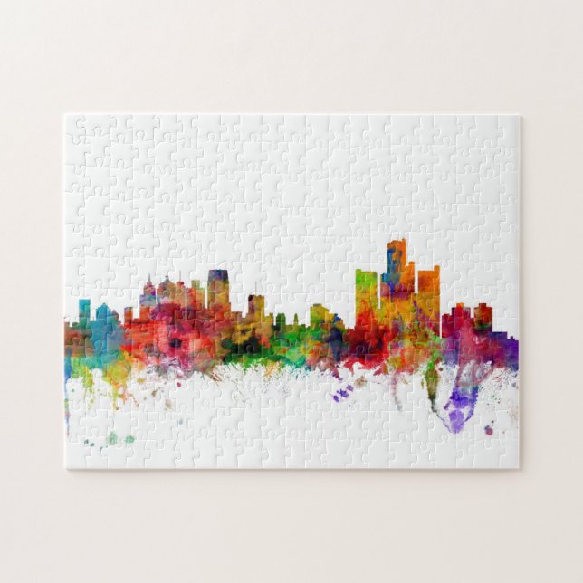 Detroit Michigan horisont Pussel (Horisontell)
