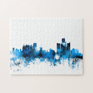 Detroit Michigan horisont Pussel