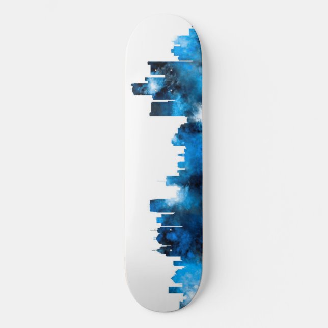 Detroit Michigan horisont Skateboard Bräda 20 Cm (Framsida)