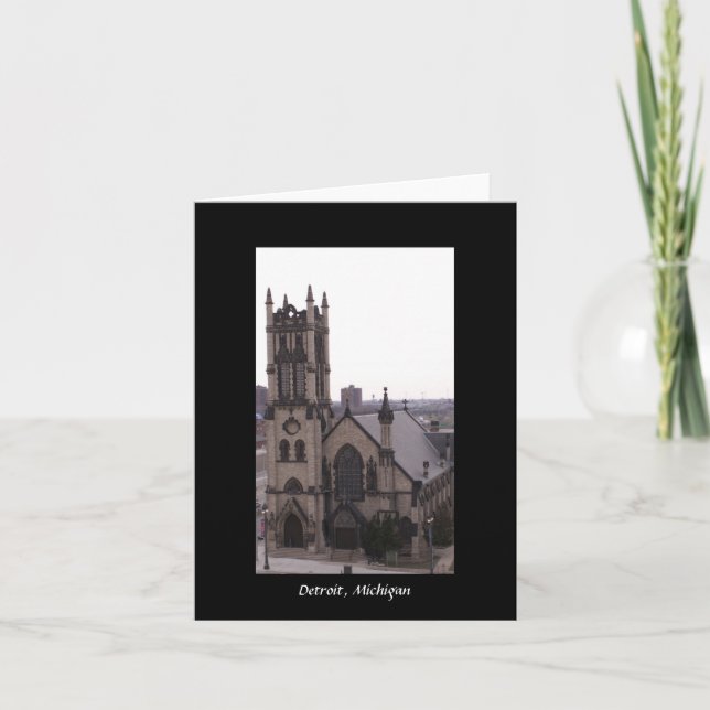 Detroit Michigan Kort (Framsida)