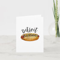 Detroit Michigan MI Coney Island Hett Hund Hotdog
