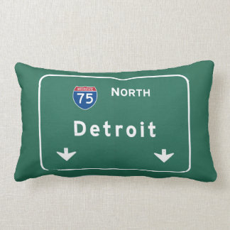 Detroit Michigan mi Interstate huvudvägmotorväg: Lumbarkudde