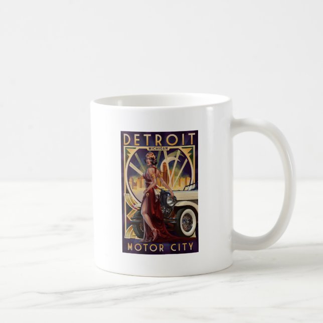 Detroit Michigan | Motor City Kaffemugg (Höger)