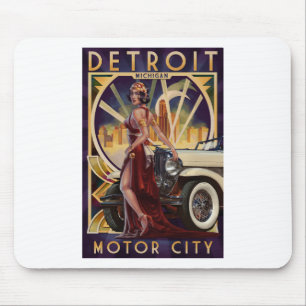 Detroit Michigan motorisk stad Musmatta