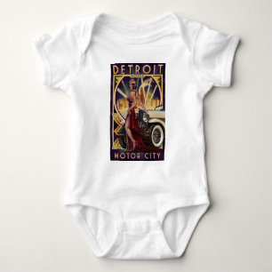 Detroit Michigan motorisk stad Tee