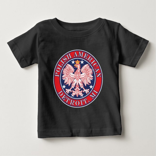 Detroit Michigan polska T-shirt (Framsida)