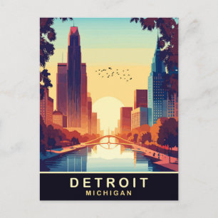 Detroit, Michigan, Resa Vykort
