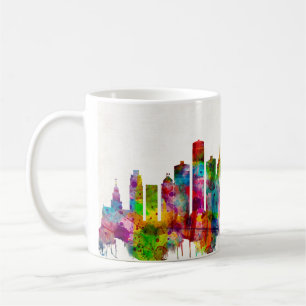 Detroit Michigan Skyline Kaffemugg