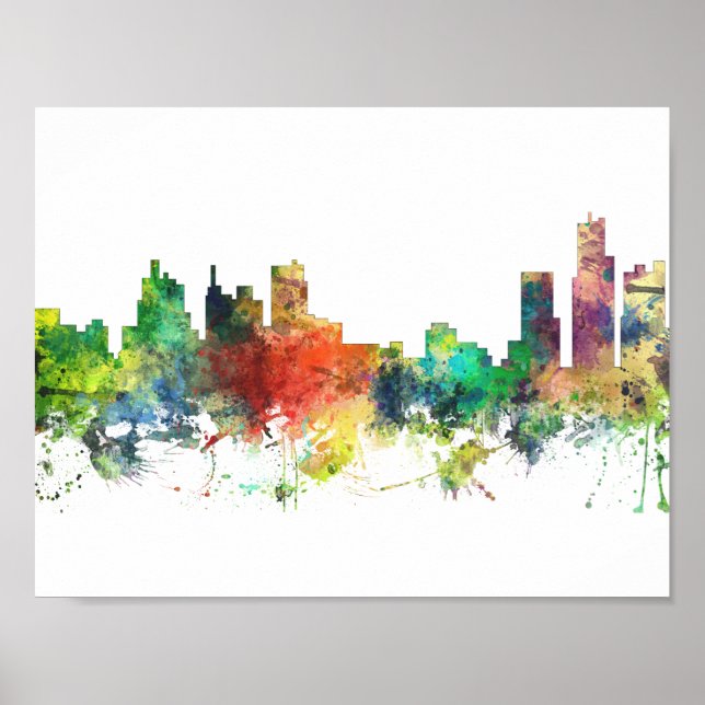 DETROIT, MICHIGAN SKYLINE SP - POSTER (Framsidan)