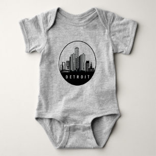 Detroit Michigan Skyline T Shirt