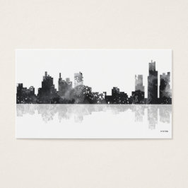 DETROIT, MICHIGAN SKYLINE VISITKORT