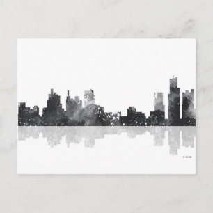 DETROIT, MICHIGAN SKYLINE VYKORT