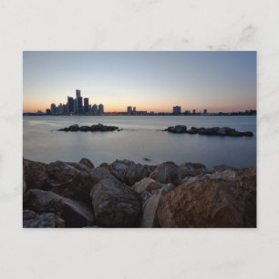 Detroit, Michigan Skyline Vykort
