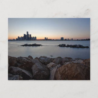 Detroit, Michigan Skyline Vykort