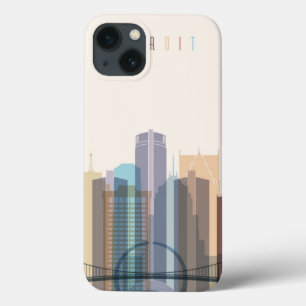 Detroit Michigan   stadshorisont