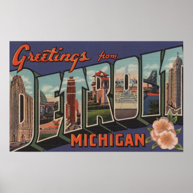 Detroit, Michigan - Stora Brev Scenes Poster (Framsidan)