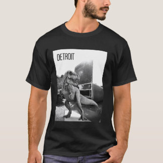 Detroit Michigan T-Rex Takeover u2013 Urban Dinosa T Shirt