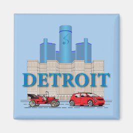 Detroit Michigan United Stater Magnet