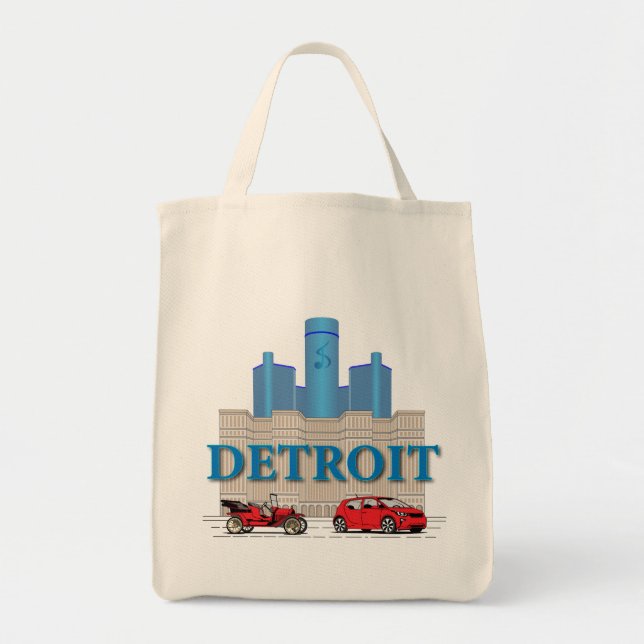 Detroit Michigan United Stater Tygkasse (Framsidan)