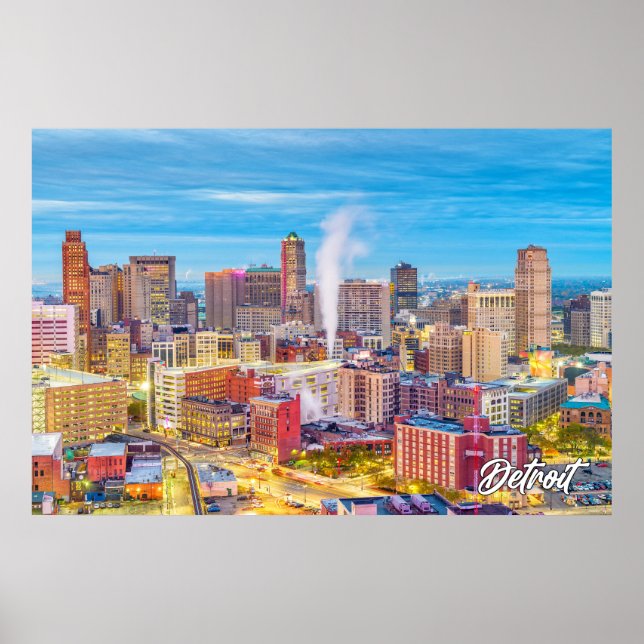 Detroit, Michigan, USA Poster (Framsidan)
