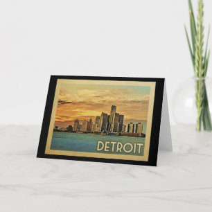 Detroit Michigan Vintage resor Kort