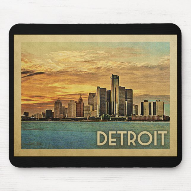 Detroit Michigan Vintage resor Musmatta (Framsidan)