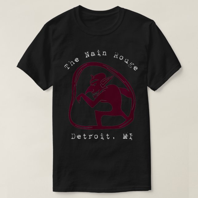 Detroit Nain Rouge T Shirt (Design framsida)