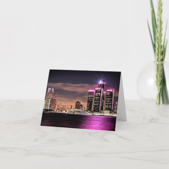 Detroit Notecard Kort (Framsida)