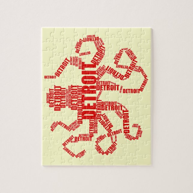 Detroit Octopus Pussel (Vertikal)