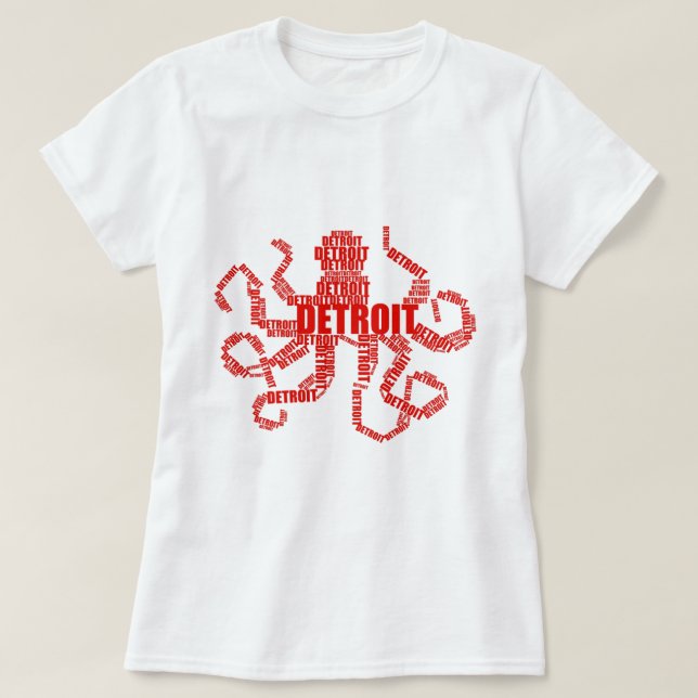 Detroit Octopus T-shirt (Design framsida)