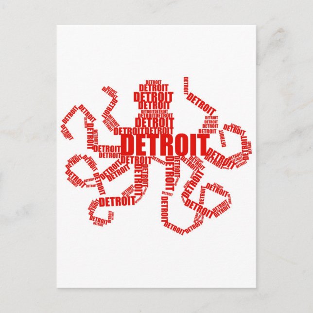Detroit Octopus Vykort (Framsida)