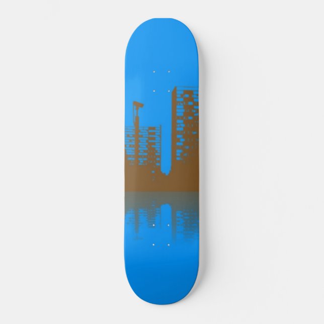 detroit old school skateboard bräda 18 cm (Framsida)