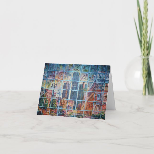 Detroit på mitt varar besvärad I - hälsningkort Kort (Framsida)