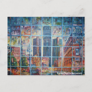 Detroit på mitt varar besvärad I - vykort