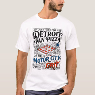 Detroit Pan Pizza och Motor City Grit T Shirt